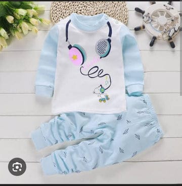 Sky Headphone Printed Kids Winter Suit