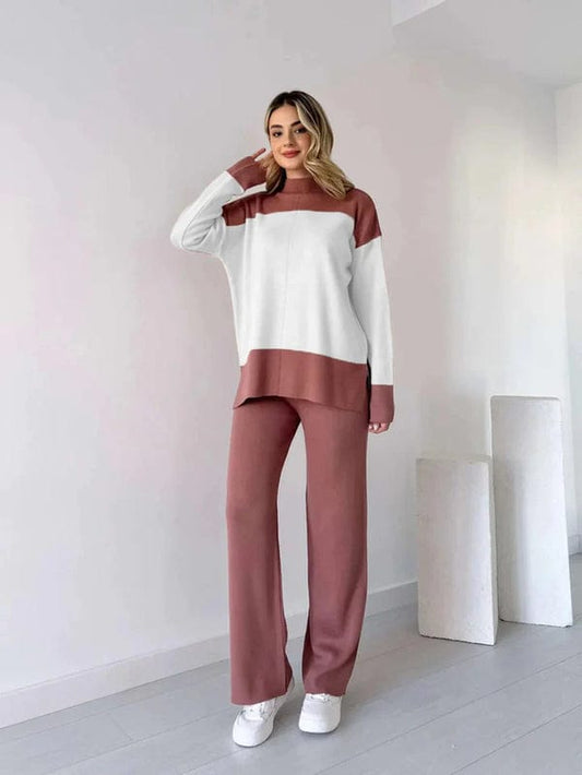 Camel Panel Style Co-Ord Sets For Women