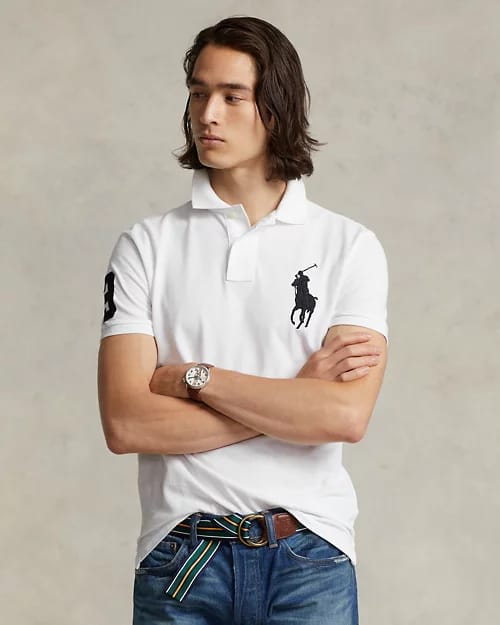 Men’s Navy Blue Polo T-Shirt with Embroidered Logo