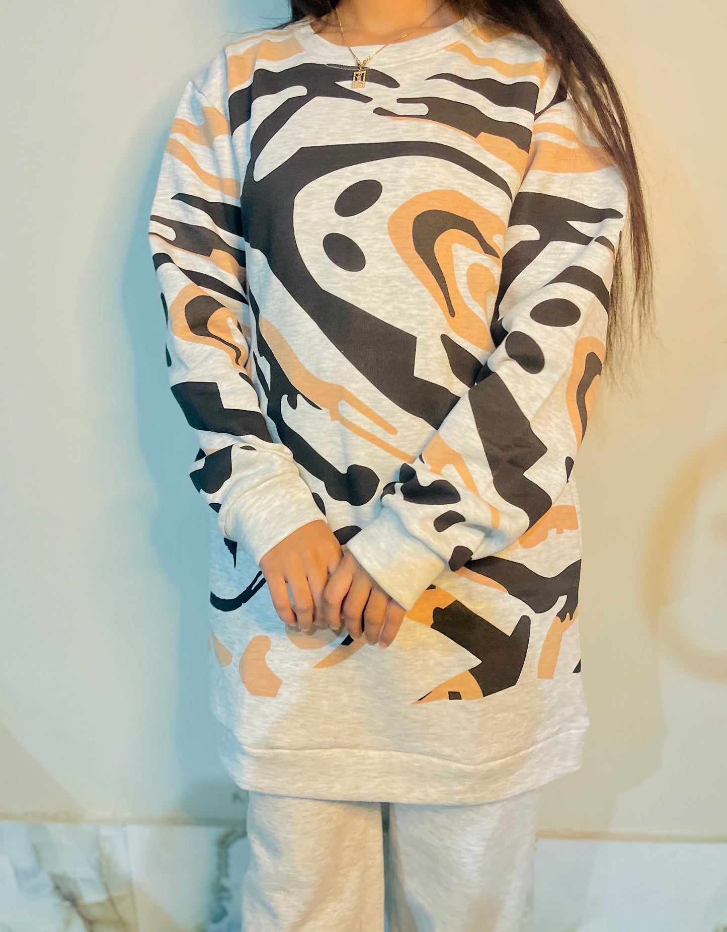 Modern aura stylish winter casual outfit..Camel